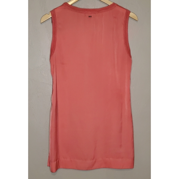 Tommy Hilfiger Pink Chiffon Sweater Vest Tank M - Picture 3 of 7